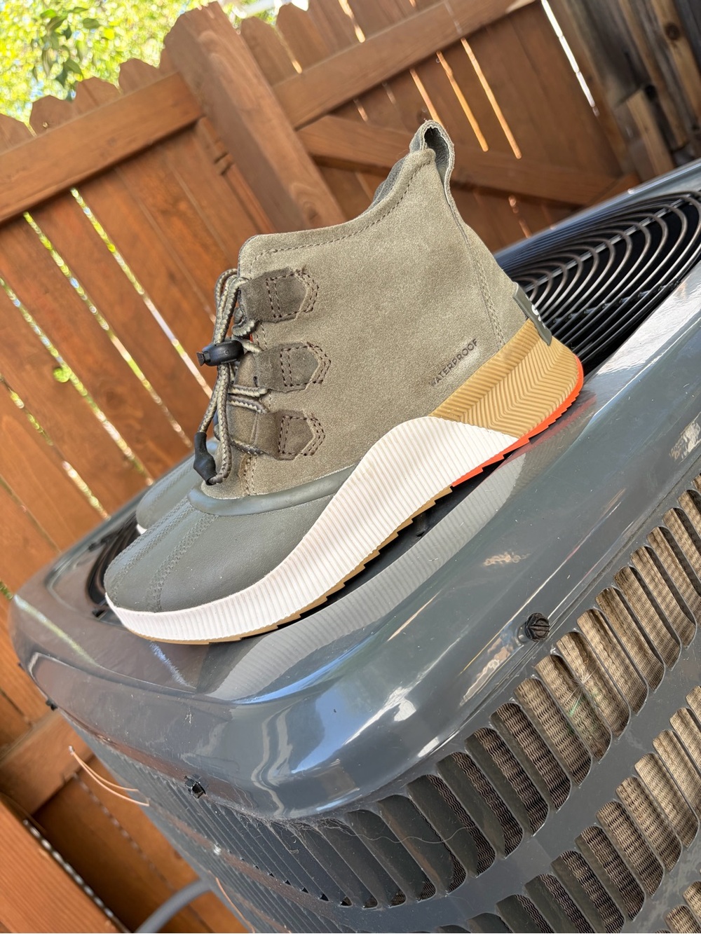 Sorel Olive Green and Orange Accent Women's Waterproof Winter Boot